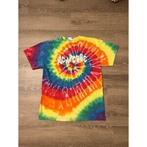 Multi-coloured Brookwood School tie-dye cotton t-shirt #tie-dye